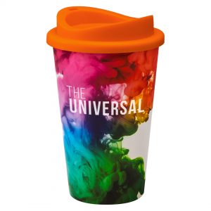 Universal Coffee Tumbler Full Colour Orange